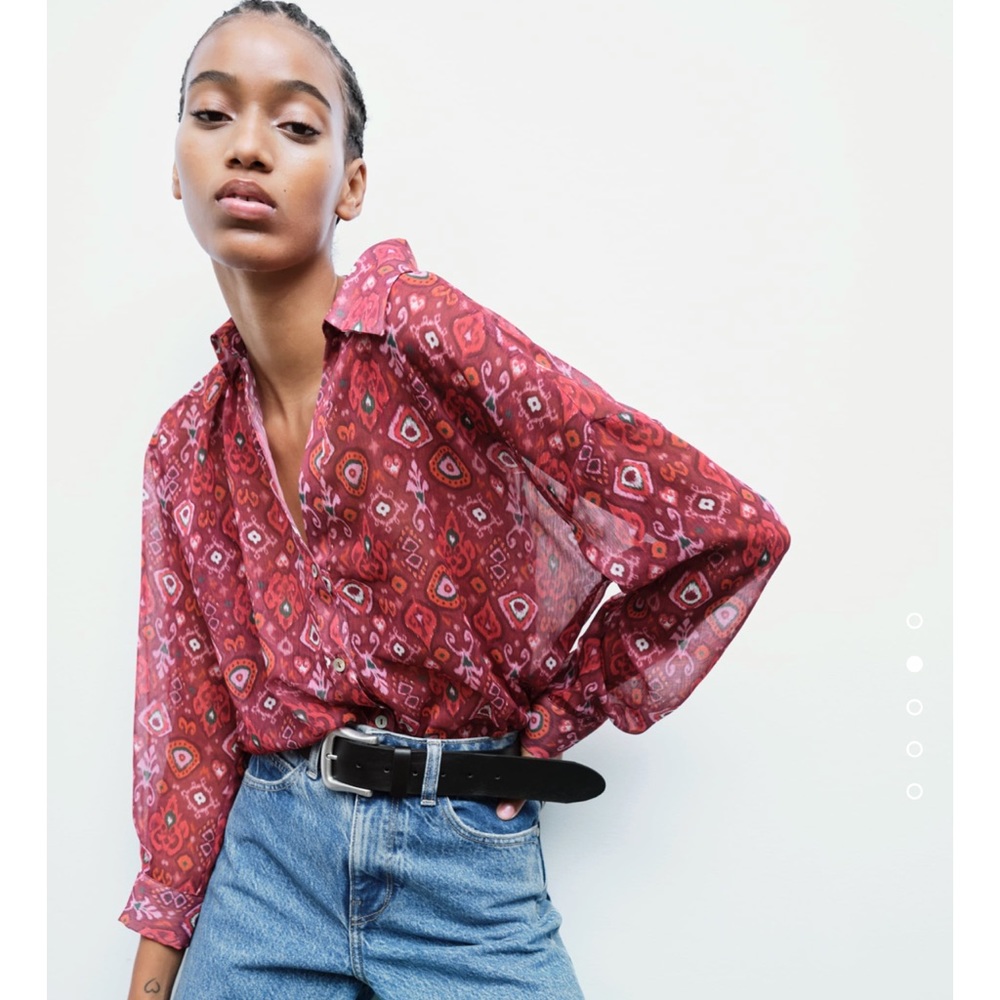 ❌❌SOLD❌❌NWT flowy printed multicolor shirt